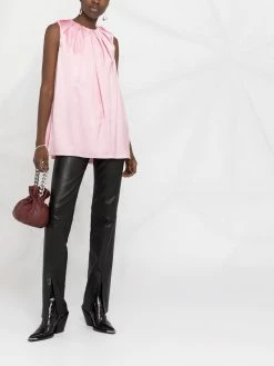 Alexander McQueen pleated sleeveless blouse