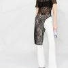 Alexander McQueen asymmetric-design lace top
