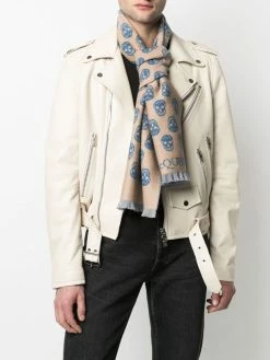 Alexander McQueen Skull reversible scarf