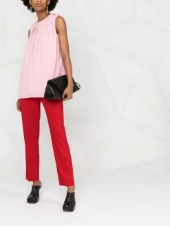 Alexander McQueen pleat-detail blouse