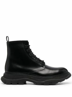 Alexander McQueen lace-up leather ankle boots