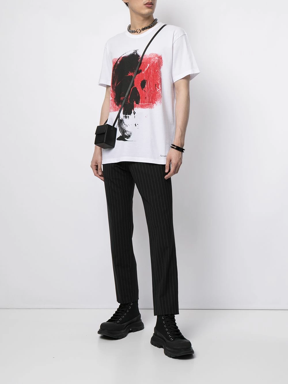 Alexander McQueen Punk Skull oversized T shirt 2 Alexander McQueen Punk Skull oversized T-shirt