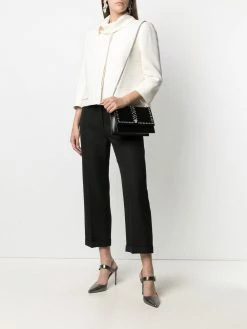 Alexander McQueen tie-neck jacket