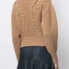 Alexander McQueen cut-out puff-sleeve jumper