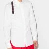 Alexander McQueen logo tape harness shirt