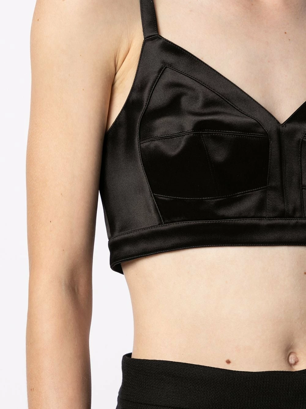 Alexander McQueen Spaghetti strap crop top 5 Alexander McQueen spaghetti-strap crop top