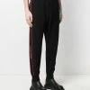 Alexander McQueen knitted logo tape track pants