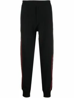 Alexander McQueen knitted logo tape track pants