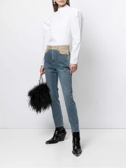 Alexander McQueen panelled skinny jeans