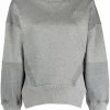 Alexander McQueen panelled logo-embroidered sweatshirt