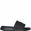 Alexander McQueen logo detail slide sandals