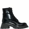 Alexander McQueen leather lace-up boots