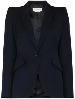 Alexander McQueen fitted-waist tailored blazer