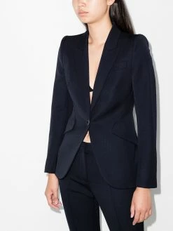 Alexander McQueen fitted-waist tailored blazer