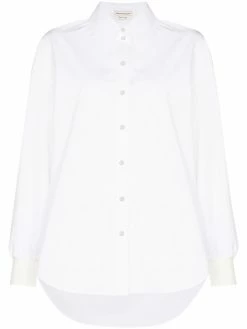 Alexander McQueen cocoon-sleeve cotton shirt