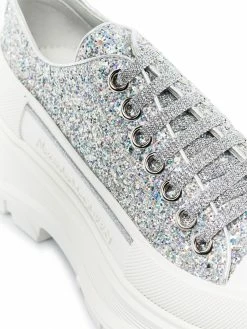 Alexander McQueen Tread Slick glitter-embellished sneakers