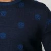 Alexander McQueen skull intarsia-knit crew-neck jumper