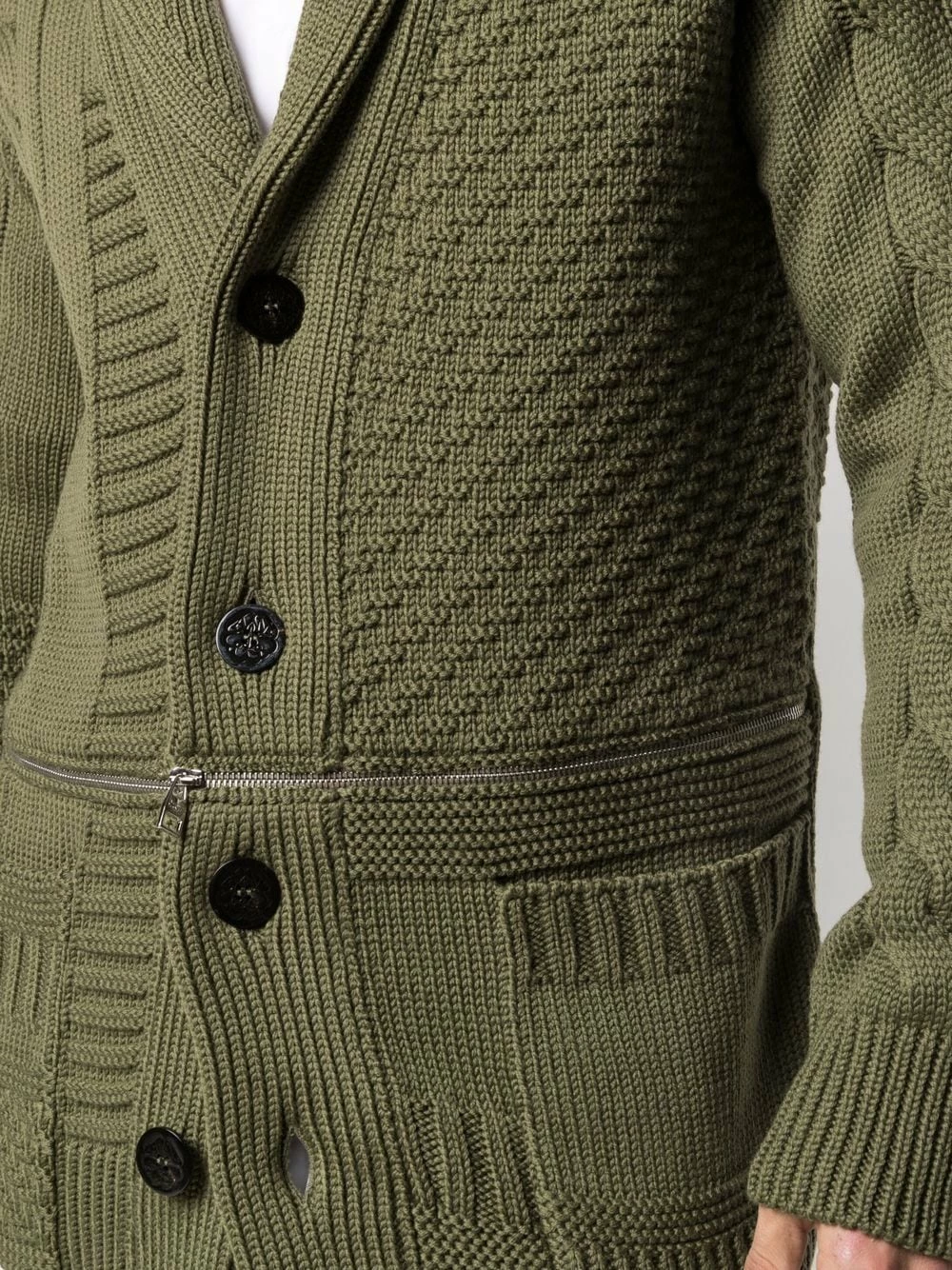 Alexander McQueen Cable knit wool cardigan 5 Alexander McQueen cable-knit wool cardigan