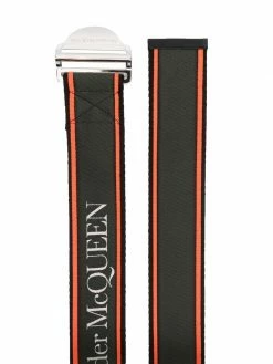 Alexander McQueen logo buckle belt