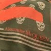 Alexander McQueen skull pattern painted-print scarf