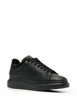 Alexander McQueen Oversized shearling-trim sneakers