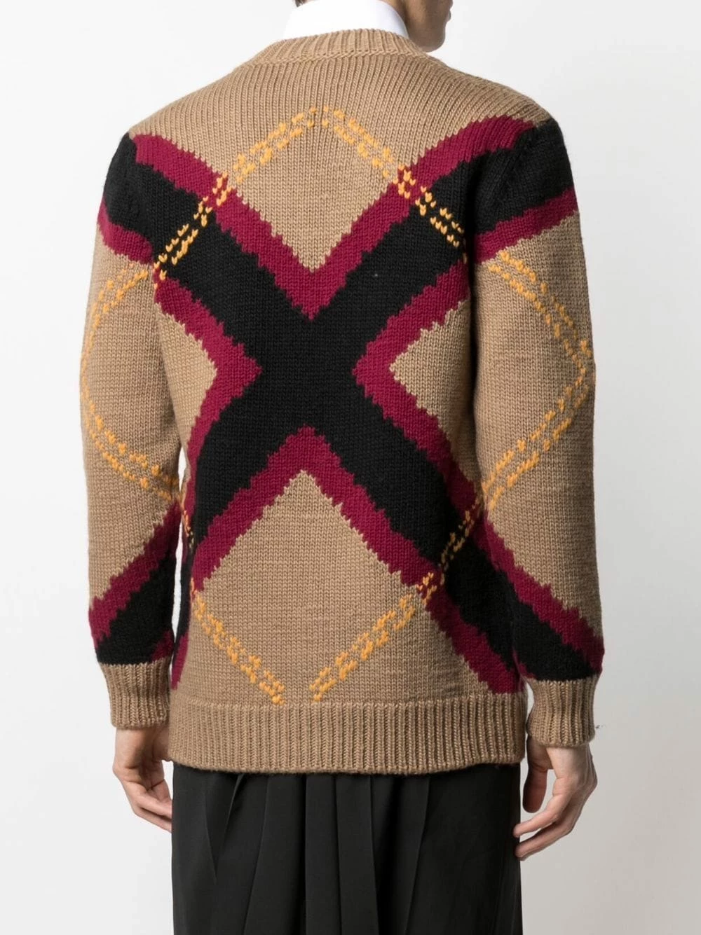 Alexander McQueen Stripe detail knitted jumper 4 Alexander McQueen stripe-detail knitted jumper