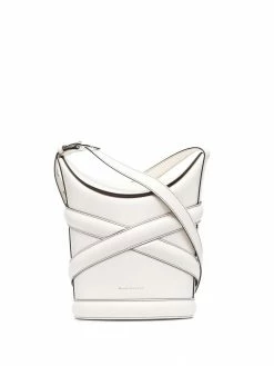 Alexander McQueen The Curve logo bucket bag