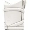 Alexander McQueen The Curve logo bucket bag