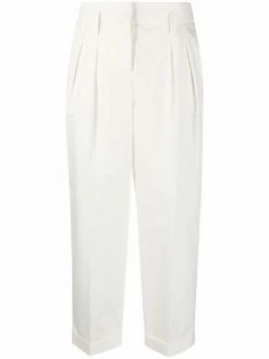 Alexander McQueen cropped cotton trousers