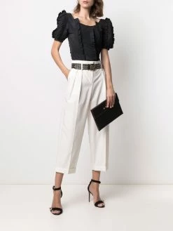 Alexander McQueen cropped cotton trousers