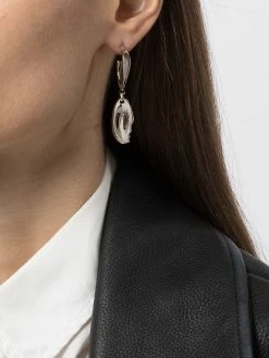 Alexander McQueen Molten drop hoop earring