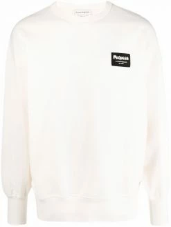 Alexander McQueen logo-patch oversized sweatshirt
