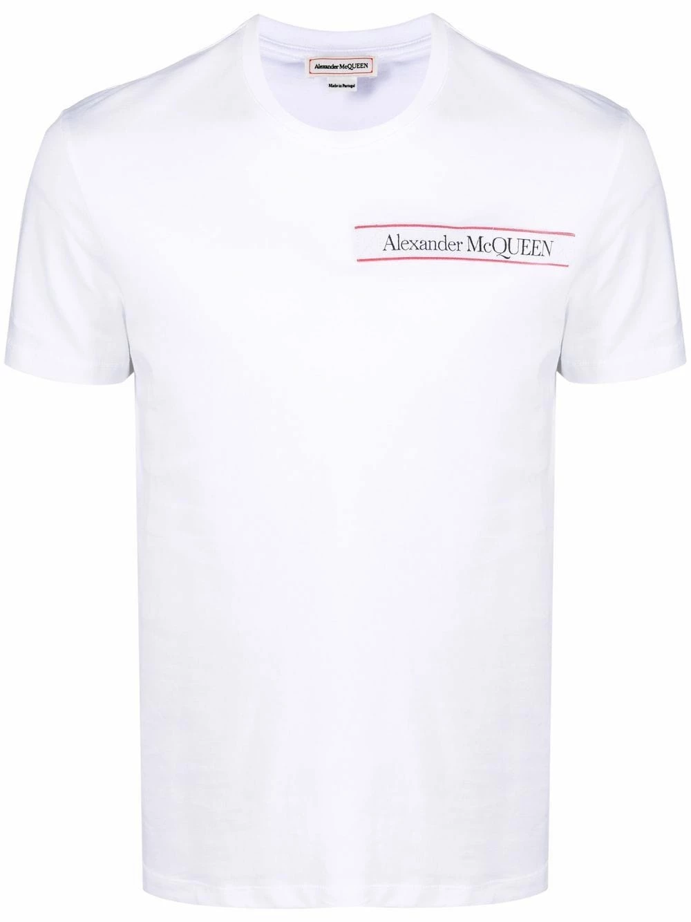 Alexander McQueen Logo patch T shirt 1 Alexander McQueen logo-patch T-shirt