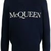 Alexander McQueen logo-embroidered jumper