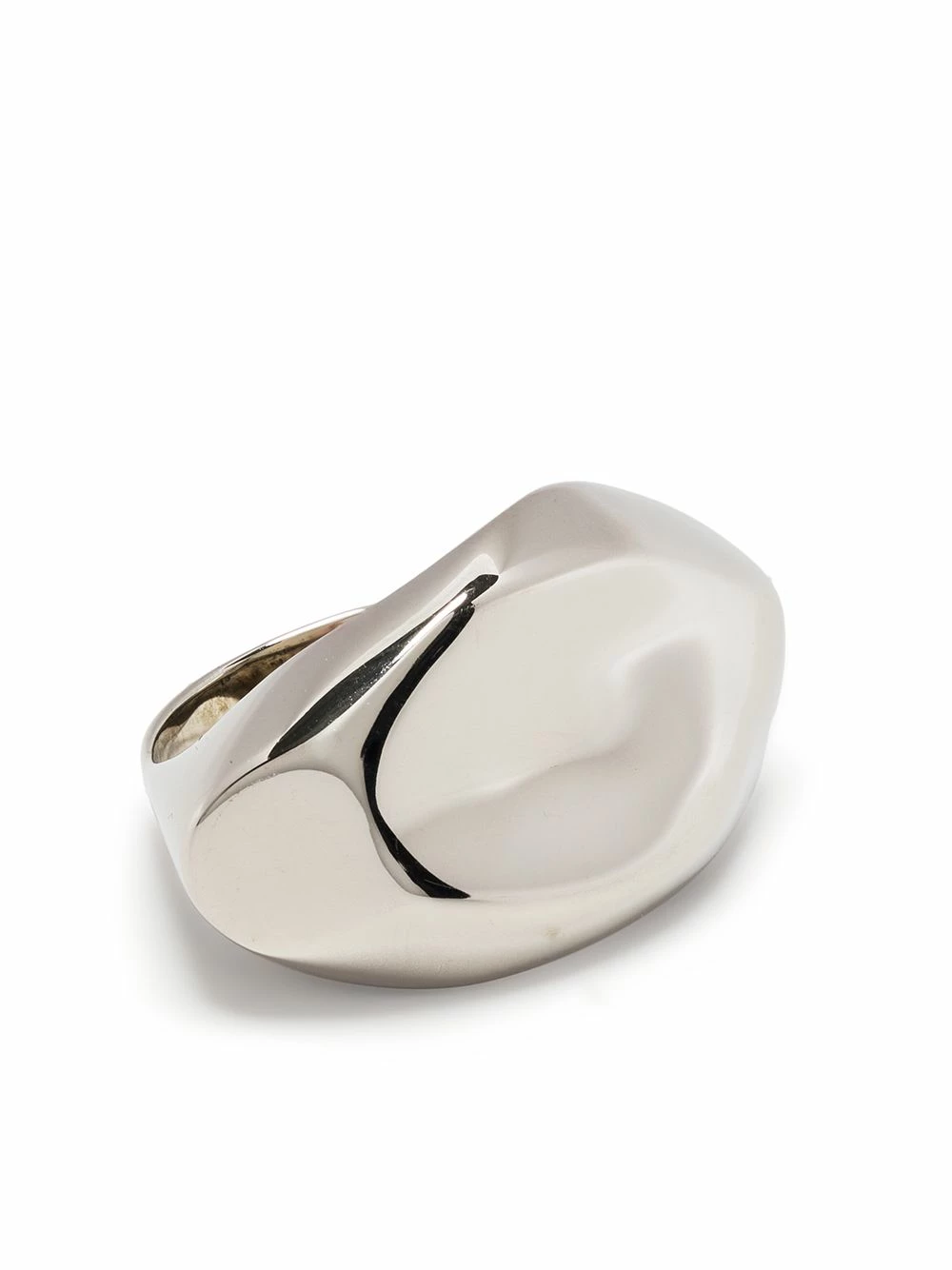 Alexander McQueen Molten polished cocktail ring 1 Alexander McQueen Molten polished cocktail ring