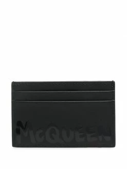 Alexander McQueen logo-print cardholder