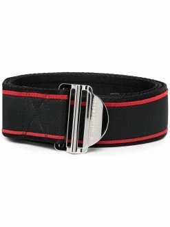 Alexander McQueen logo-print belt