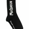 Alexander McQueen logo-intarsia ribbed socks