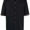 Alexander McQueen logo-trim short-sleeve shirt