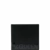 Alexander McQueen graffiti-logo leather wallet