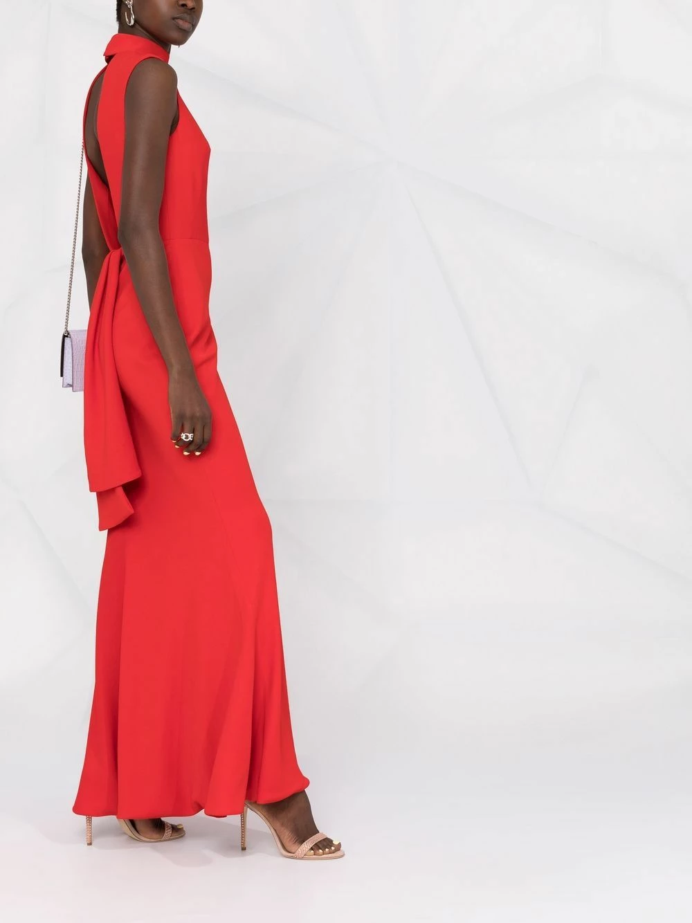 Alexander McQueen Draped halterneck dress 6 Alexander McQueen draped halterneck dress