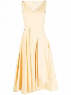 Alexander McQueen draped A-line dress