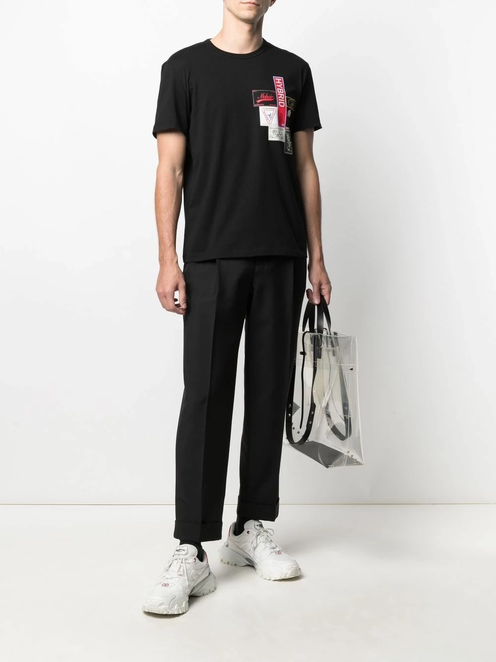 Alexander McQueen Labels stamp print T shirt 2 Alexander McQueen Labels stamp-print T-shirt