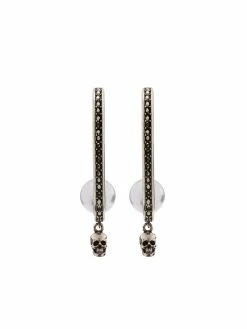 Alexander McQueen Pearly Skull drop earrings