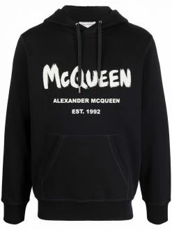 Alexander McQueen logo-print hoodie