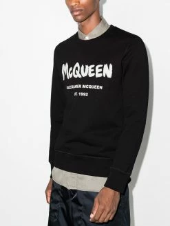 Alexander McQueen Graffiti-print sweatshirt