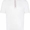 Alexander McQueen logo-tape short-sleeve polo shirt