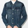 Alexander McQueen logo-embossed denim jacket