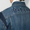 Alexander McQueen logo-embossed denim jacket