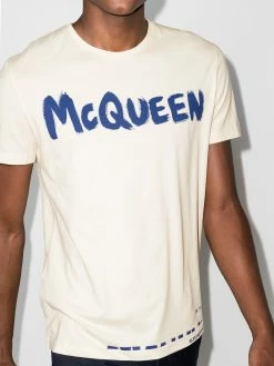 Alexander McQueen graffiti short sleeve T-shirt